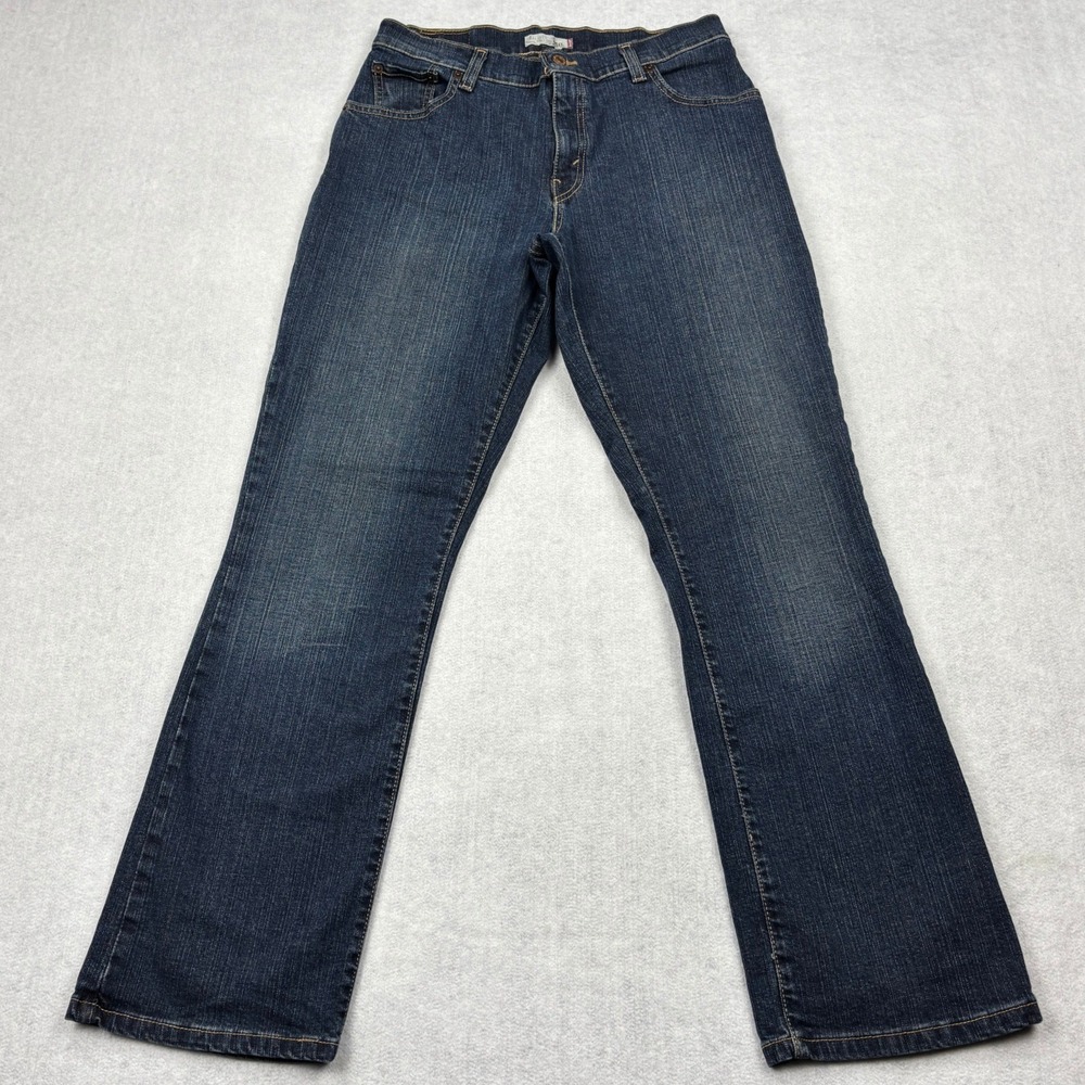 Levis 550 Jeans Womens 10M Dark Wash Stretch Denim Relaxed Boot Cut Pants 10 M